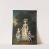 Queen Marie Antoinette Of France And Two Of Her Children Walking In The Park Of Trianon by Adolf Ulrik Wertmüller