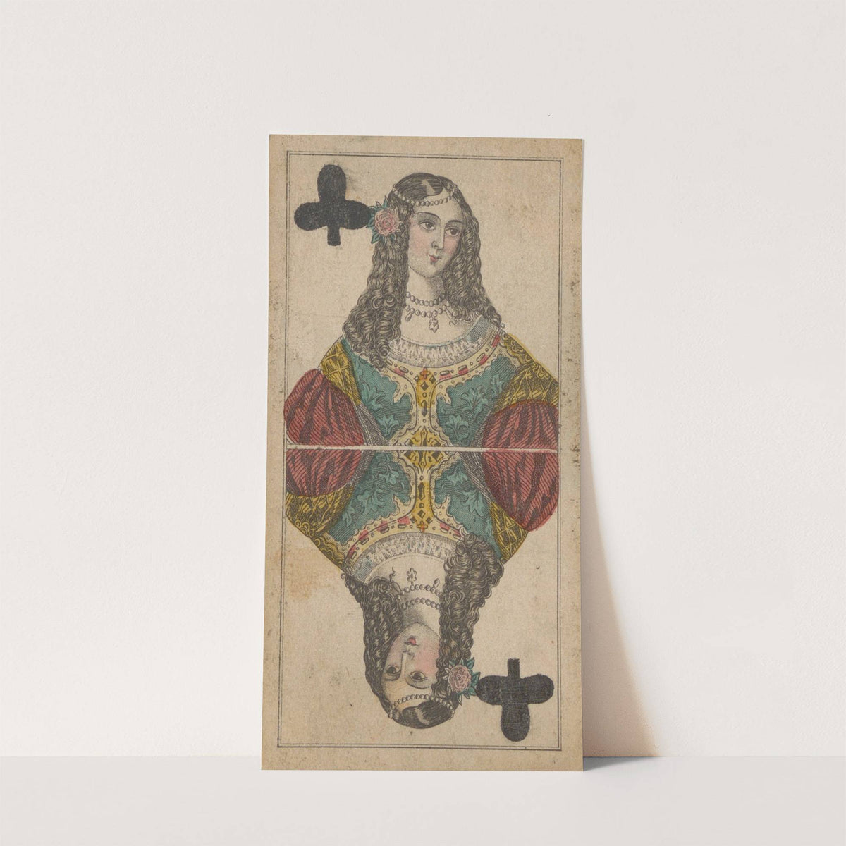 Queen of Clubs (1850) by Carl Holdhaus