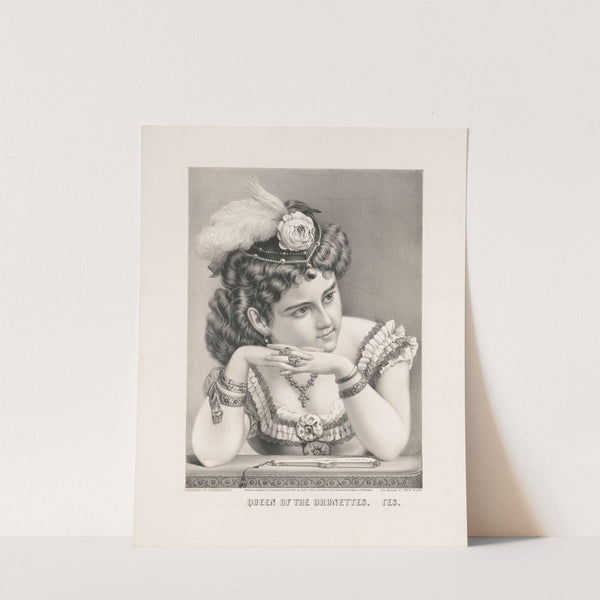 Queen of the brunettes (1872) by Currier & Ives.