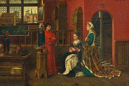 Queen with lady in waiting