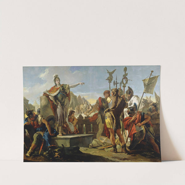 Queen Zenobia Addressing Her Soldiers (1725-1730) by Giovanni Battista Tiepolo