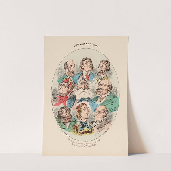 Quelques orateurs et oratrices du club de la place de la Crapouillerie (1871) by Henri Demare