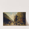 Queue à la porte d’une épicerie (angle de la rue Réaumur et du boulevard Sébastopol) en novembre 1870 (1871) by Alfred Decaen