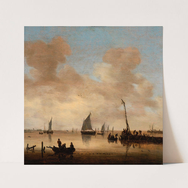 Quiet lake (1650-1700) by Jeronymus van Diest