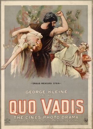 Quo Vadis Ursus rescues Lygia.