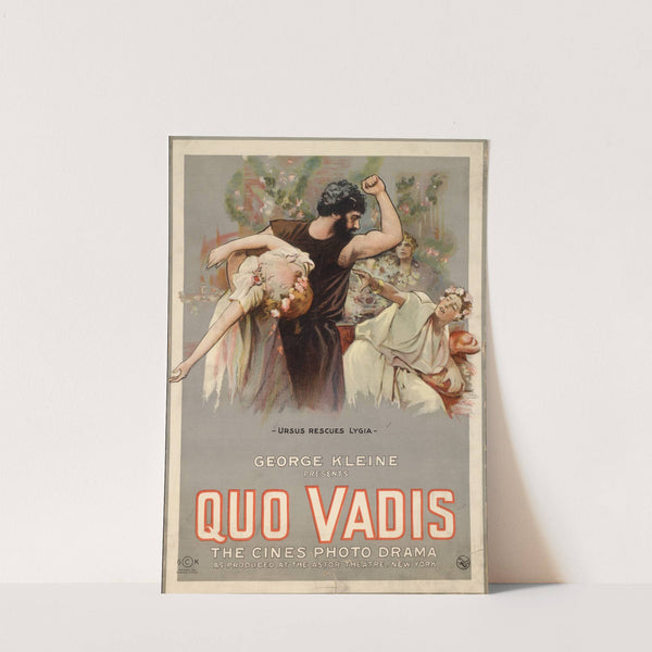 Quo Vadis Ursus rescues Lygia. by H.C. Miner Litho. Co.