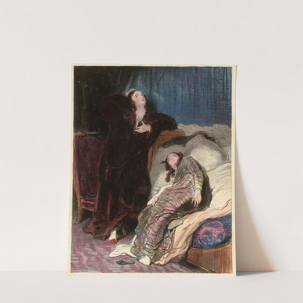 Quoi fich’ ce soir N’y a pas d’Opéra by Paul Gavarni