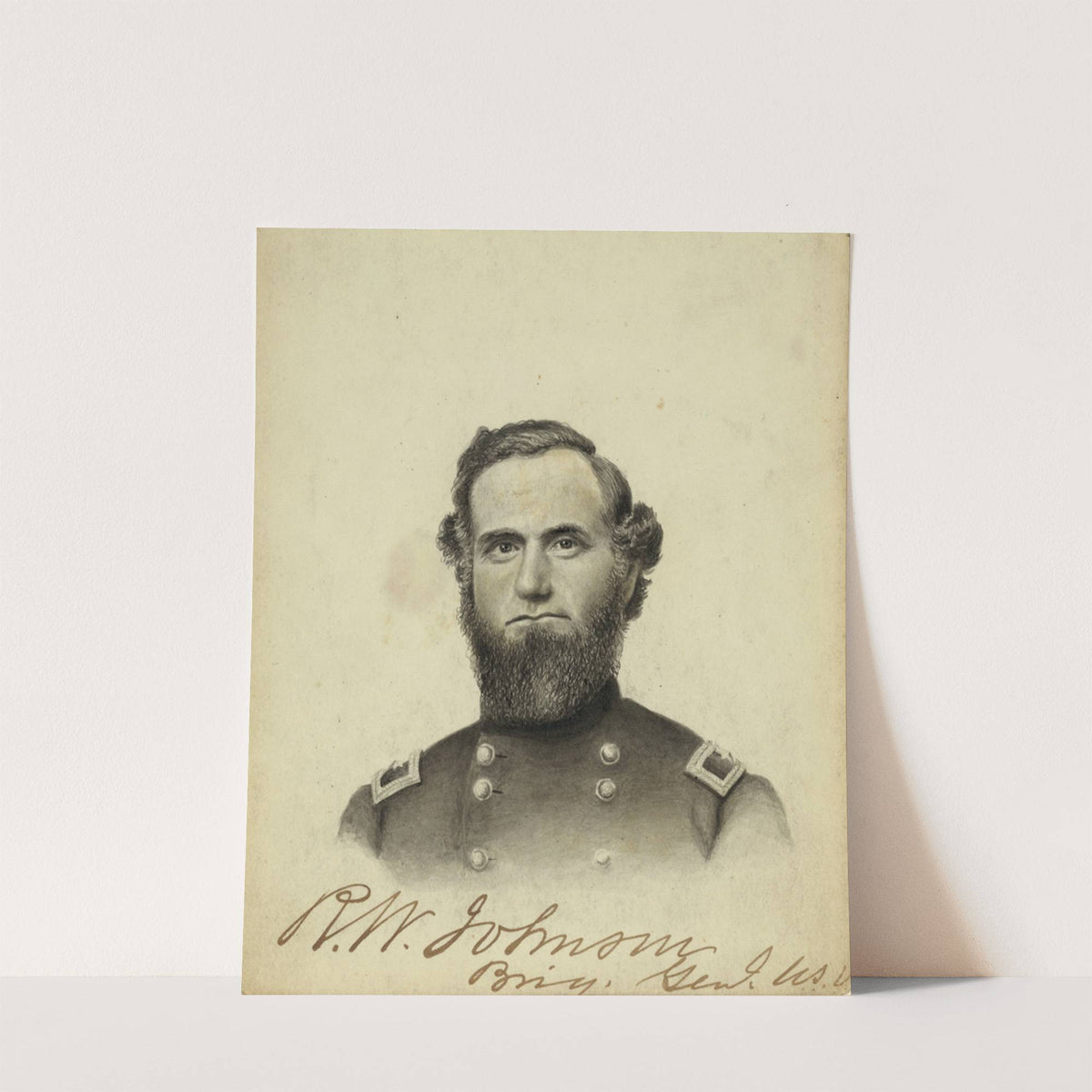 R. W. Johnson, Brig. Genl. U.S.V. (1862-1864) by Alden Finney Brooks
