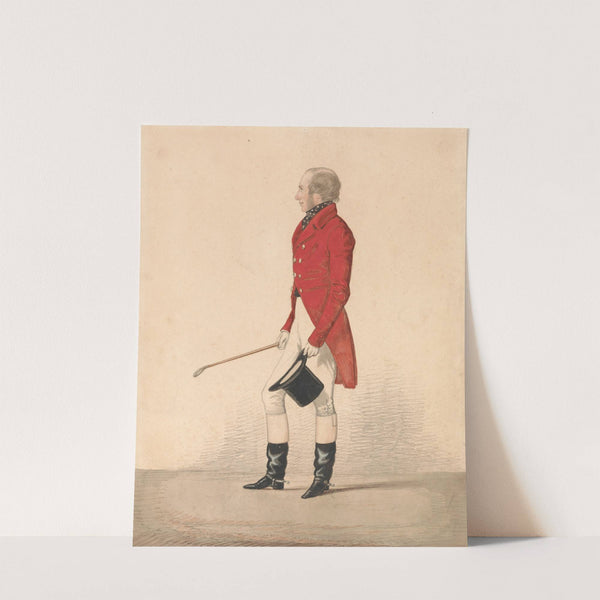 R. W. Selby-Lowndes in a Scarlet Coat (1843) by Richard Dighton