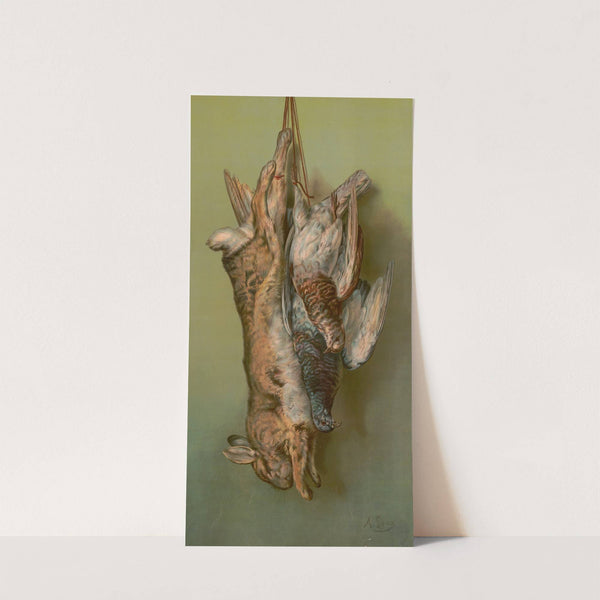 Rabbit &#038; pigeon (1902) by Muller, Luchsinger &amp; Co.