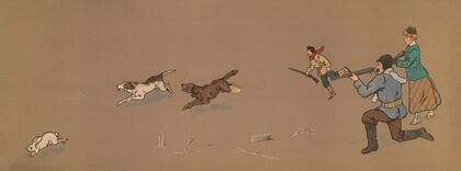 Rabbit shooting (1900)
