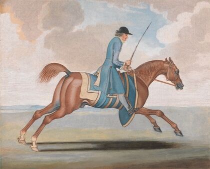 Racehorse at Exercise, Ridden by a Training-Groom.