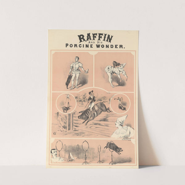 Raffin and his porcine wonder (1885-1890) by GeoWebb Lith