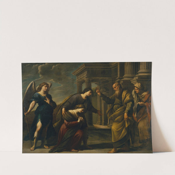 Raguel&#039;s Blessing of her Daughter Sarah before Leaving Ecbatana with Tobias by Andrea Vaccaro