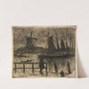 Rain at Dordrecht by George Charles Aid