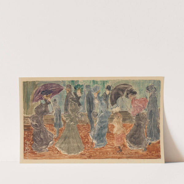 Rainy Day, Boston (circa 1895-97) by Maurice Prendergast