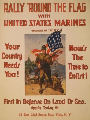 Rally ’round the flag with United States Marines ‘Soldiers of the sea’ First in defense on land or sea