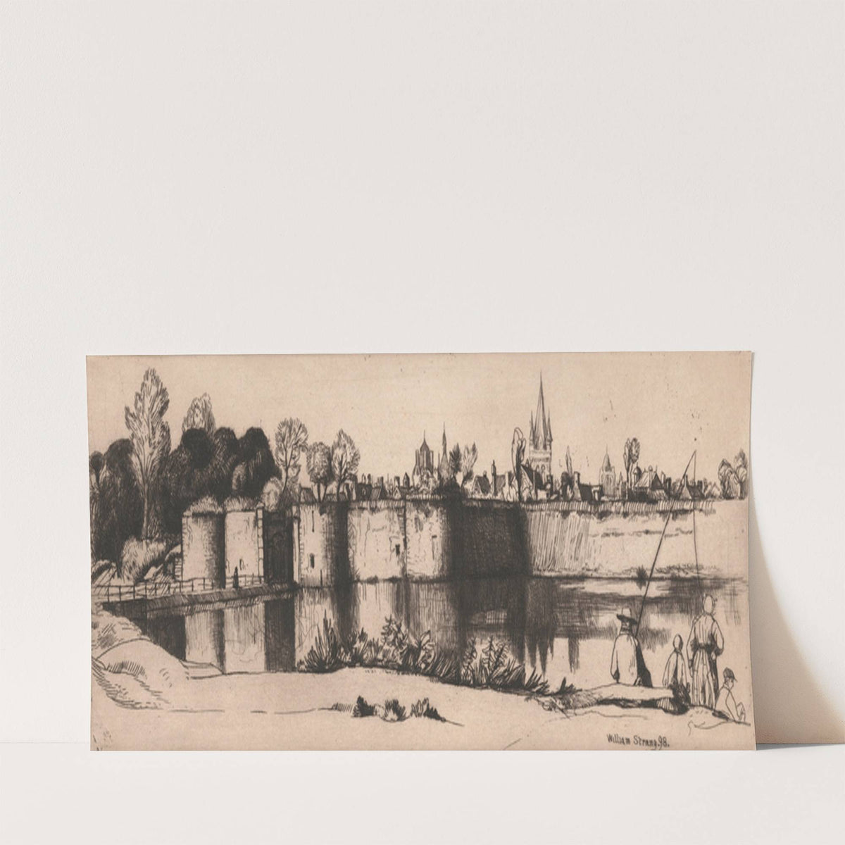 Ramparts of Ypres; From the Flemish Set by William Strang