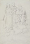 Raphael, Fra Angelico and Michelangelo on a Cloud over Rome
