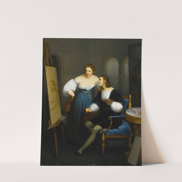 Raphael Painting La Fornarina by Felice Schiavoni