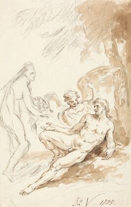 Raphael’s Visit to Adam and Eve, from Milton’s Paradise