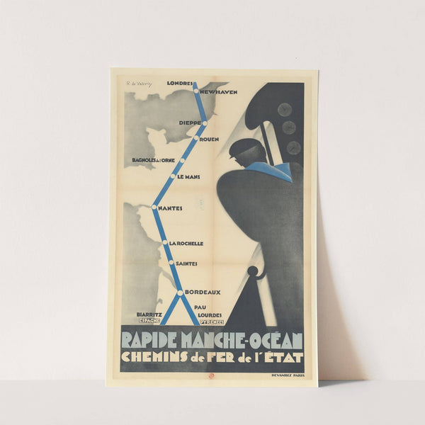 Rapide Manche–Océan – Chemins de fer de l’État (1930) by Roger de Valerio