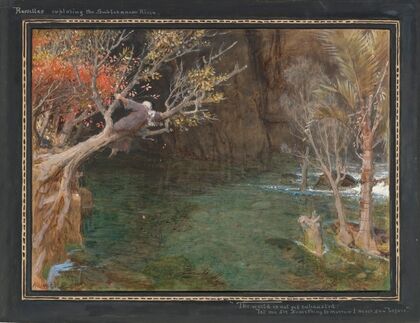 Rasselas exploring the subterranean river
