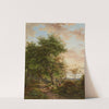 Rastende Schäfer unter einem Baum in der Abendsonne (1843) by Jan van Ravenswaay