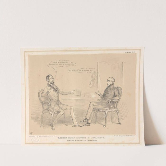 Rather Sharp Practice in Diplomacy, or a Curious Illustration of the 'Entente Cordiale' by John Doyle