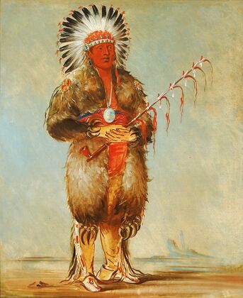 Ráw-No-Way-Wóh-Krah, Loose Pipestem, a Brave