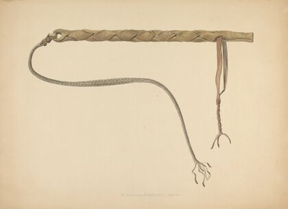 Rawhide Herder’s Whip