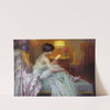Reading at lamp light by Delphin Enjolras