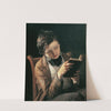 Reading boy (around 1860) by Johann Baptist Reiter