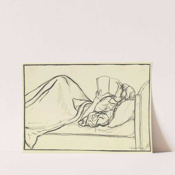 Reading girl by Engelbert Gminska