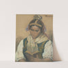Reading in traditional costume by Jozef Hanula