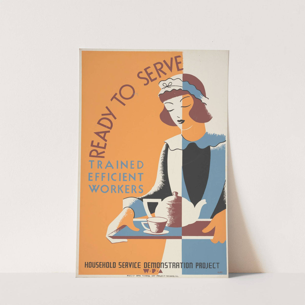 Ready to serve – trained, efficient workers (1939) by Cleo Sara