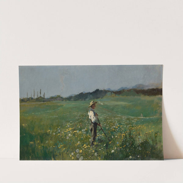 Reaper in a Flowery Meadow by Frank Buchser