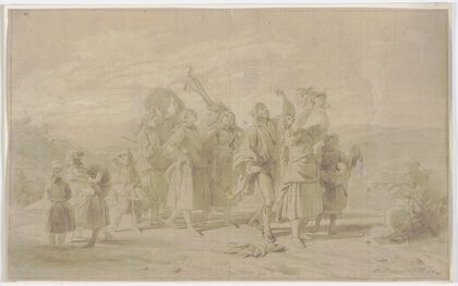 Study sheet; drapery