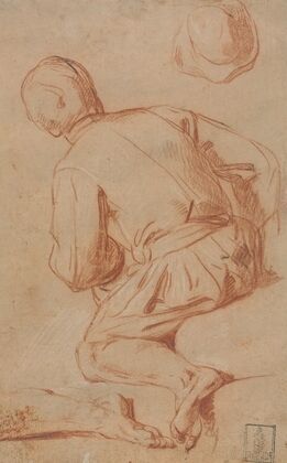 Rear View of Seated Man