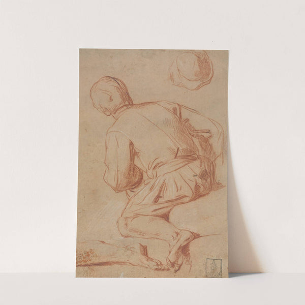 Rear View of Seated Man by Carlo Vimercati