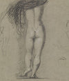 Rear View Study of a Nude Figure