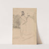 Rear View Study of a Man walking by Benjamin Robert Haydon