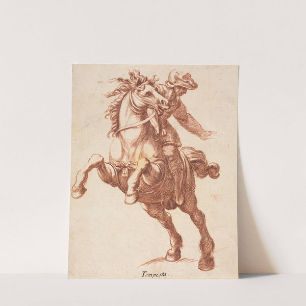 Rearing Horse and Rider by Antonio Tempesta