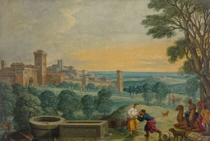 Rebecca and Eliezer at the well