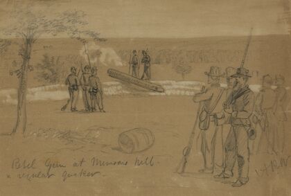 Rebel Gun at Munsons hill–a regular quaker