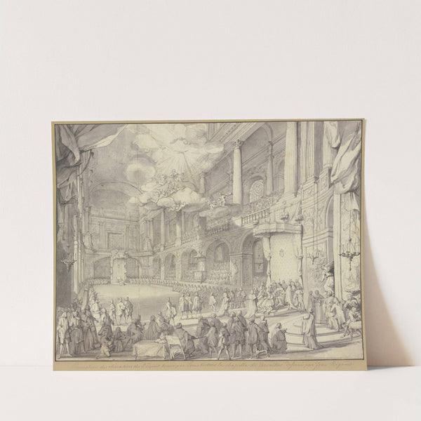 Réception des chevaliers de l'Ordre du St. Esprit dans la Chapelle de Versailles lors de la Grande Promotion du 3 Juin 1724 by Jacques Rigaud