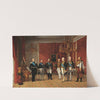 Reception of Grand Duke Alexander Nikolayevich by Prince Metternich in the Vienna Hofburg in 1839 (1839) by Ferdinand Georg Waldmüller