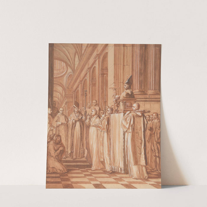 Reception of the heart and head of the Blessed Father Dom Jean de la Barrière, brought from Rome to his Abbey of Feuillants in 1626 by Matthieu Elias