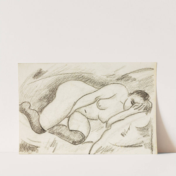 Reclining Female Nude by Carl Newman