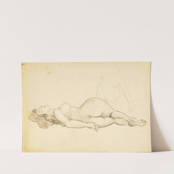 Reclining Female Nude by Carl Newman